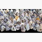 Agate Druzy Half Polished Points