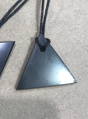 Shungite Pendant Man's Triangle