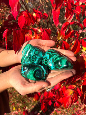 Malachite Chrysocolla Free Forms Grade B