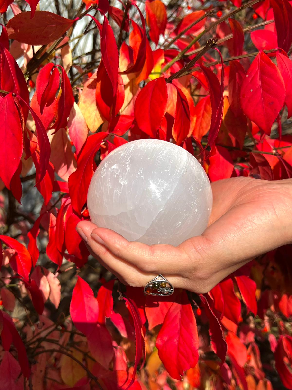 Selenite Spheres 8cm