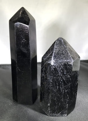 Black Tourmaline Polished Points