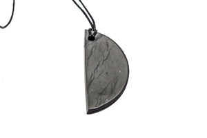 Shungite Pendant Half Moon