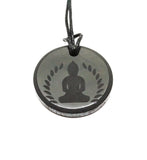 Shungite Pendant Engraved Buddah in Lotus