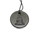 Shungite Pendant Engraved Buddha