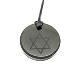 Shungite Pendant Engraved Star of David