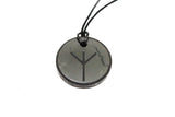 Shungite Pendant Engraved Algiz Rune