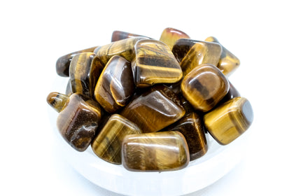Yellow Tiger Eye Tumbled 10-20mm