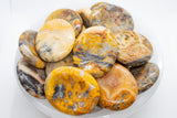 Yellow Crazy Lace Agate Worry Stones