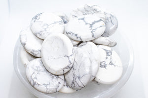 White Howlite Worry Stones