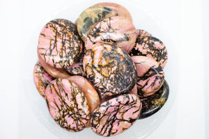 Rhodonite Worry Stones