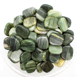 Green Hair Jasper Smooth Small