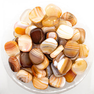 Banded Carnelian Smooth Small