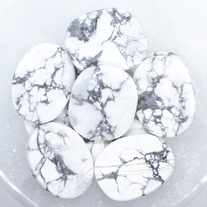 White Howlite Smooth Large